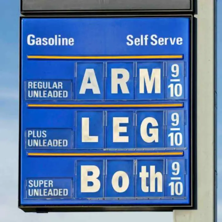 Gas Costs an Arm and a Leg meme
